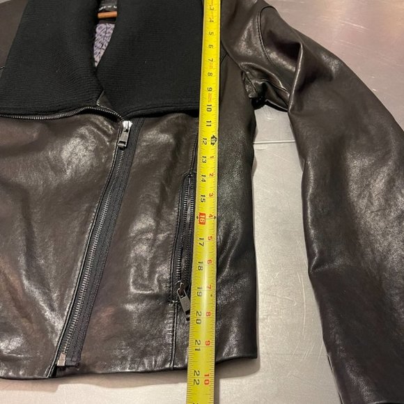 Andrew Marc Leather Jacket Size M - Picture 5 of 8